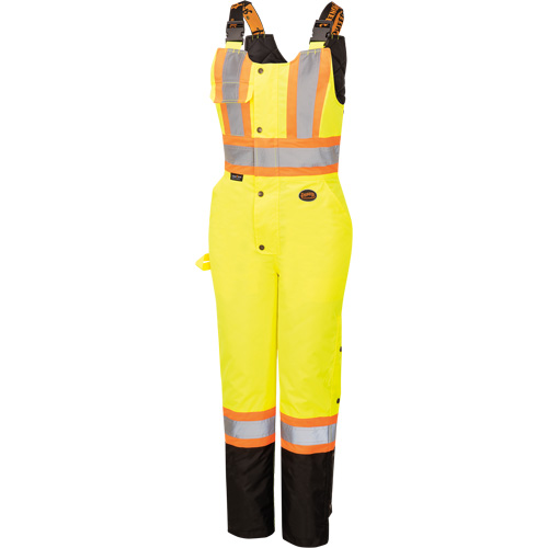 5041BBW Combinaison de s&eacute;curit&eacute; imperm&eacute;able haute visibilit&eacute; pour femmes, Polyester, T-petit, Noir/Jaune lime haute visibilit&eacute; Auto Electric Service Ltd.
