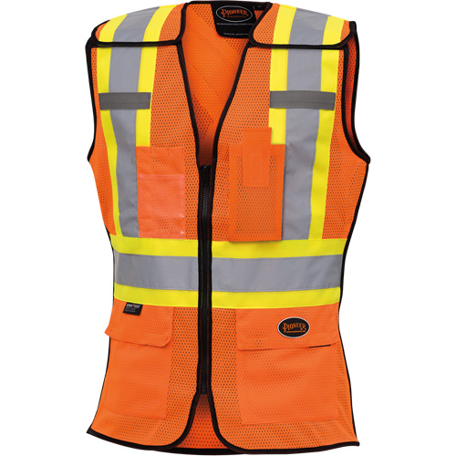 486 Women's High-Visibility Safety Tear-Away Vest, High Visibility Orange, X-Small, Polyester Auto Electric Service Ltd.