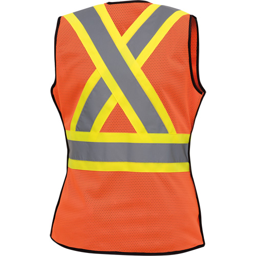 486 Women's High-Visibility Safety Tear-Away Vest, High Visibility Orange, X-Small, Polyester Auto Electric Service Ltd.