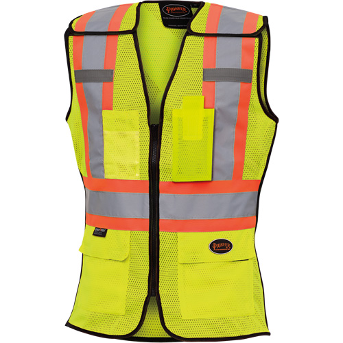 489 Women's High-Visibility Safety Tear-Away Vest, High Visibility Lime-Yellow, X-Small, Polyester Auto Electric Service Ltd.