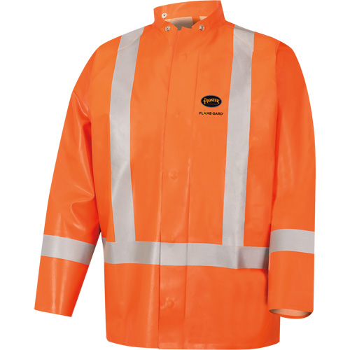 5990J Super Heavy-Duty FR/Arc Resistant Safety Rain Jacket, Small, High Visibility Orange, 11 cal/cm² Auto Electric Service Ltd.