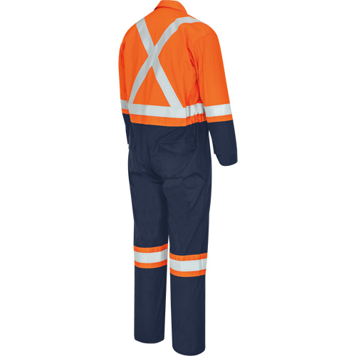 7702BBT Combine de s&eacute;curit&eacute; deux tons FR-Tech, Taille 40 (grand taille), Bleu marin/Orange, 10 cal/cm² Auto Electric Service Ltd.