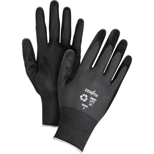 Gants &eacute;cologiques enduits et perm&eacute;ables &agrave; l'air, 9, R&ecirc;vetement Mousse de nitrile, Calibre 21, Enveloppe en Nylon/rPET Auto Electric Service Ltd.