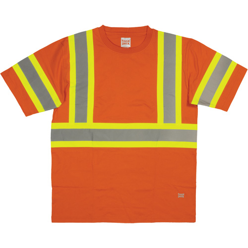 Short Sleeve Safety T-Shirt, Cotton, X-Small, High Visibility Orange Auto Electric Service Ltd.