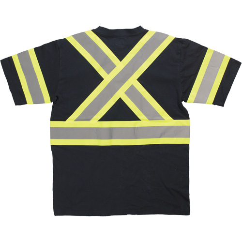 Chemise de s&eacute;curit&eacute; &agrave; manches courtes, Coton, T-petit, Noir Auto Electric Service Ltd.