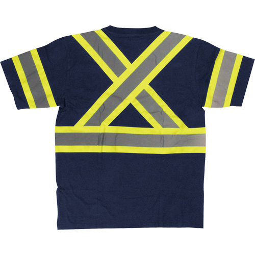 Chemise de s&eacute;curit&eacute; &agrave; manches courtes, Coton, T-petit, Bleu marin Auto Electric Service Ltd.