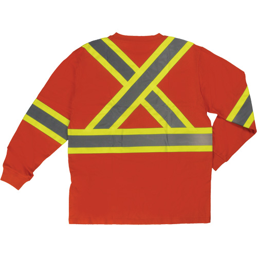 Long Sleeve Safety T-Shirt, Cotton, X-Small, High Visibility Orange Auto Electric Service Ltd.
