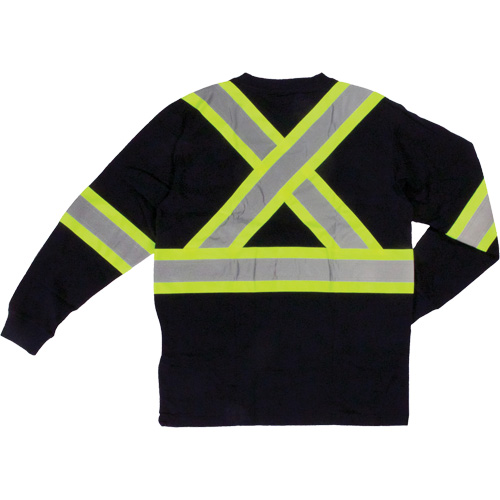 T-shirt de s&eacute;curit&eacute; &agrave; manches longues, Coton, T-petit, Noir Auto Electric Service Ltd.