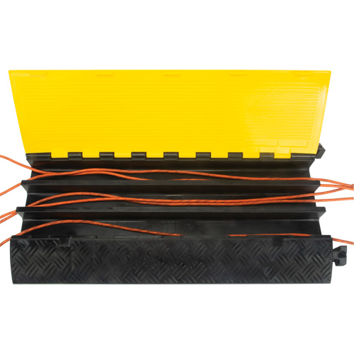 Polyurethane Cable Protector, 3 Channels, 35.43" L x 19.69" W x 3" H Auto Electric Service Ltd.