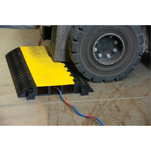 Polyurethane Cable Protector, 3 Channels, 35.43" L x 19.69" W x 3" H Auto Electric Service Ltd.