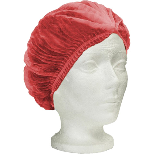 RONCO Care Pleated Bouffant Cap, Polypropylene, 24", Red Auto Electric Service Ltd.