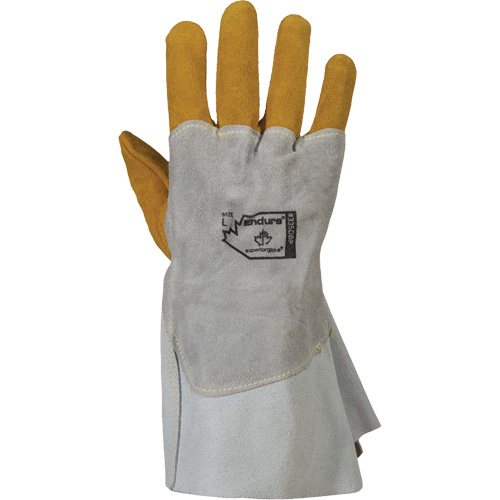 Gants de soudage 335DBP Endura, Cuir de vache refendu/Cuir d'&eacute;lan refendu, Taille Petit Auto Electric Service Ltd.