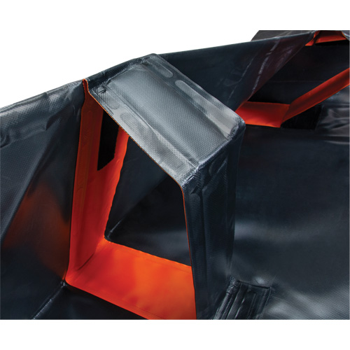 IBX Wall Pop-Up Berm, 268 US gal. Capacity, 6' W x 6' L x 12" H, Snap-Up Bracket Auto Electric Service Ltd.