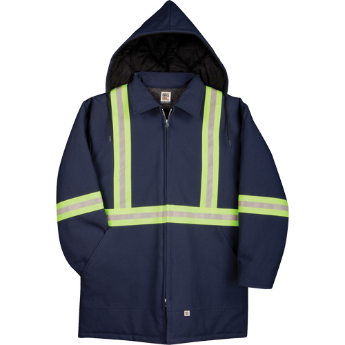 Premium Duck Parka with Reflective Material, Navy Blue, 3X-Large Auto Electric Service Ltd.