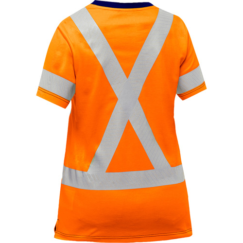 Bisley&reg; Women's X-Back Short Sleeve Shirt, Poly-Cotton, Small, High Visibility Orange Auto Electric Service Ltd.