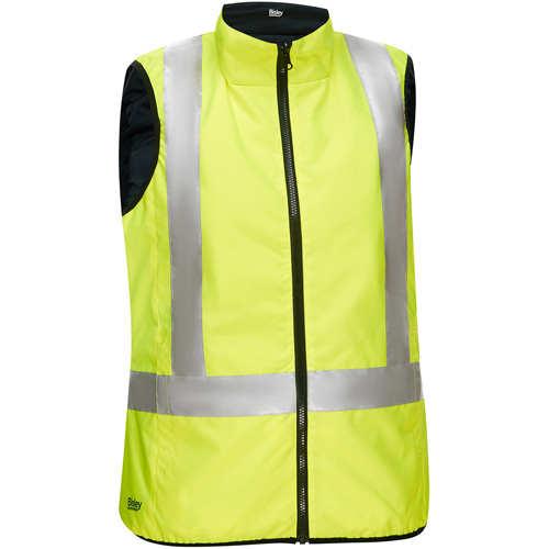 Veste bouffante, enveloppante et r&eacute;versible avec X au dos Bisley pour femmes, Jaune lime haute visibilit&eacute;, Petit, Polyester Auto Electric Service Ltd.