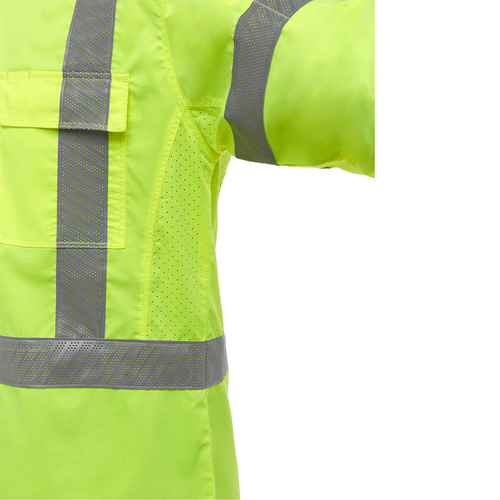 Bisley&reg; X-Back Long Sleeve Work Shirt with X-Airflow, Poly-Cotton, Small, High Visibility Lime-Yellow Auto Electric Service Ltd.