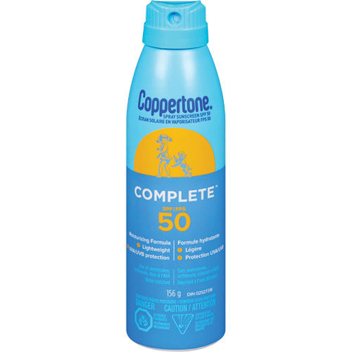 Protection solaire compl&egrave;te Coppertone, FPS 50, Vaporisateur Auto Electric Service Ltd.