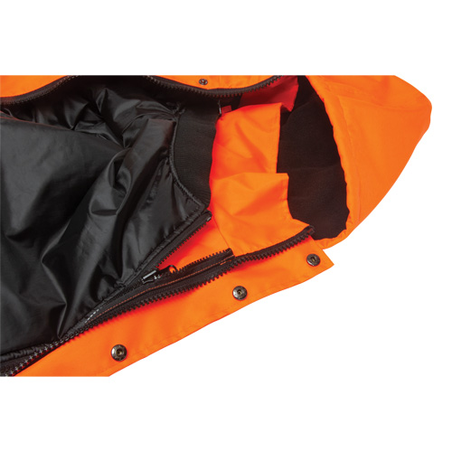 Parka d'hiver imperm&eacute;able 7-en-1, Orange haute visibilit&eacute;, Moyen Auto Electric Service Ltd.