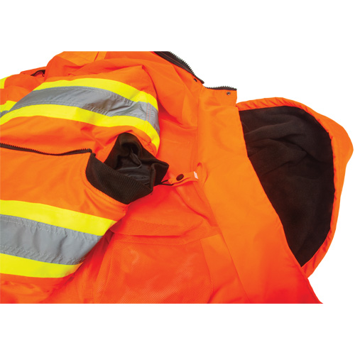 Parka d'hiver imperm&eacute;able 7-en-1, Orange haute visibilit&eacute;, Moyen Auto Electric Service Ltd.