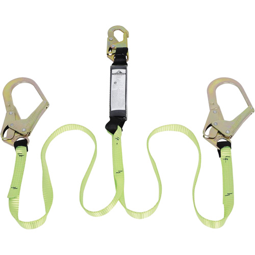 SA-54022-4 Shock Absorbing Lanyard, 4', Form Hook Center, Snap Hook Leg Ends, Polyester Auto Electric Service Ltd.