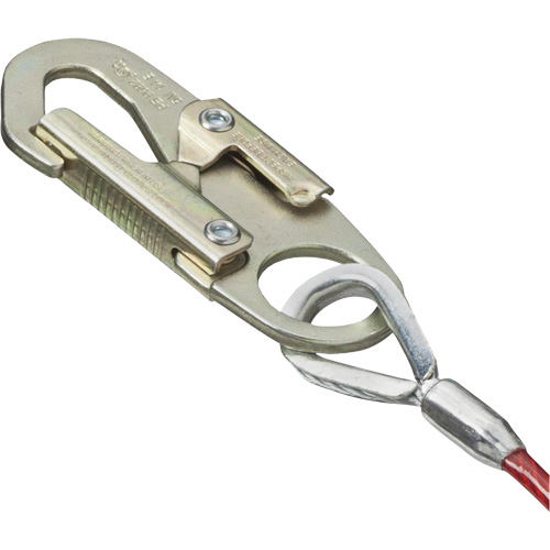 SA-5500-4 Shock Absorbing Lanyard, 4', Snap Hook Center, Snap Hook Leg Ends, Galvanized Steel Auto Electric Service Ltd.