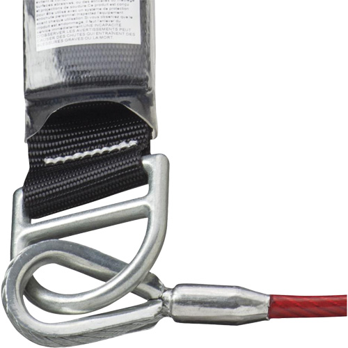 SA-5500-4 Shock Absorbing Lanyard, 4', Snap Hook Center, Snap Hook Leg Ends, Galvanized Steel Auto Electric Service Ltd.