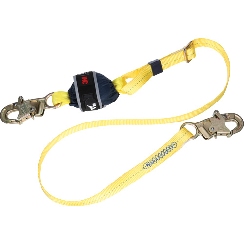 Adjustable Web Shock-Absorbing Lanyard, 6', Snap Hook Center, Snap Hook Leg Ends, Polyester Auto Electric Service Ltd.
