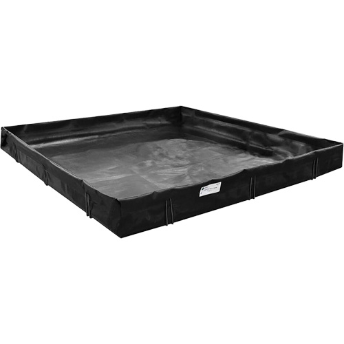 Berme de confinement des d&eacute;versements, Capacit&eacute; 2244 gal. US, 30' la x 10' lo x 1" h, Support en L Auto Electric Service Ltd.