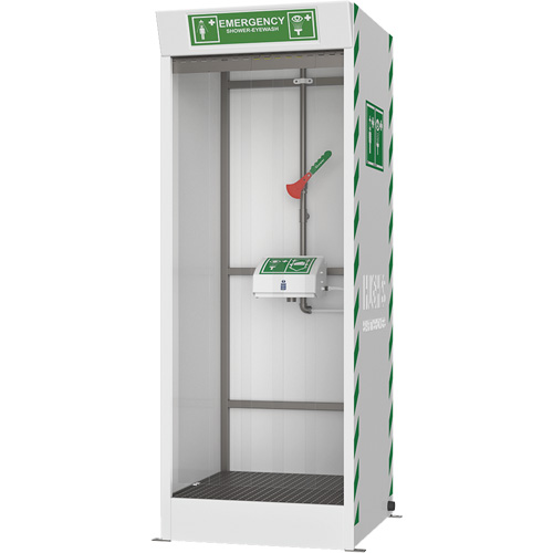 Cabine de douche d'urgence et douche oculaire/faciale couvert Auto Electric Service Ltd.