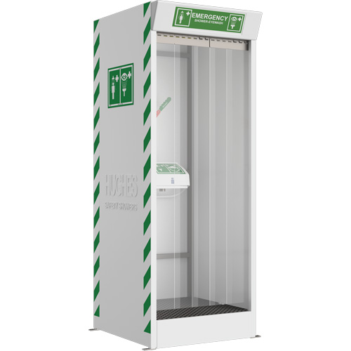 Cabine de douche d'urgence et douche oculaire/faciale couvert Auto Electric Service Ltd.