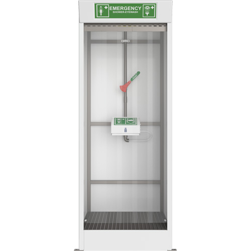 Cabine de douche d'urgence et douche oculaire/faciale couvert Auto Electric Service Ltd.