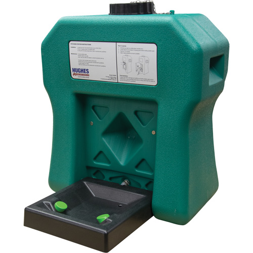 Poste de douche oculaire portable autonome, Aliment&eacute; par gravit&eacute;, Capacit&eacute; 16 gal., Conformit&eacute; ANSI Z358.1 Auto Electric Service Ltd.