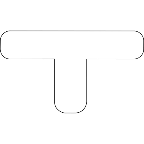 Durastripe Rounded X-TREME DuraT, T, 7" L x 4" W, White, Vinyl Auto Electric Service Ltd.