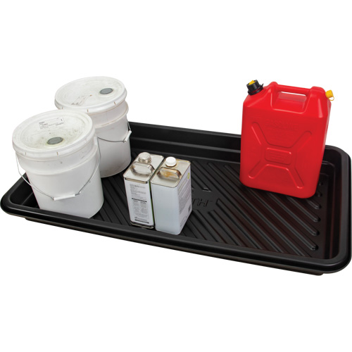 Plateau pour les d&eacute;versements, 24" lo x 48" la x 4,5" h, Cap. de d&eacute;versement 24 gal. US Auto Electric Service Ltd.