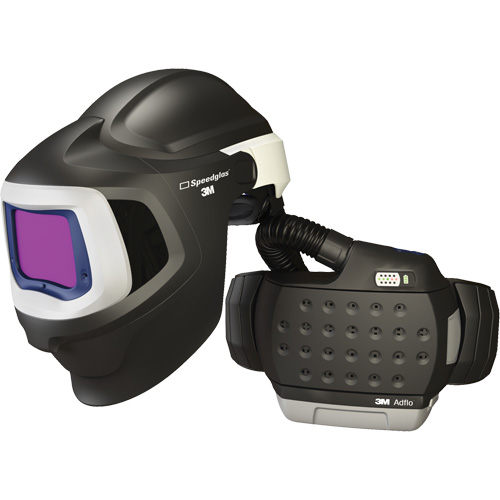 Syst&egrave;me de protection respiratoire &agrave; &eacute;puration d'air motoris&eacute; haute efficacit&eacute; Adflo avec masque de soudage 9100 MP Speedglas, Masque de soudage, Pile Lithium-ion Auto Electric Service Ltd.