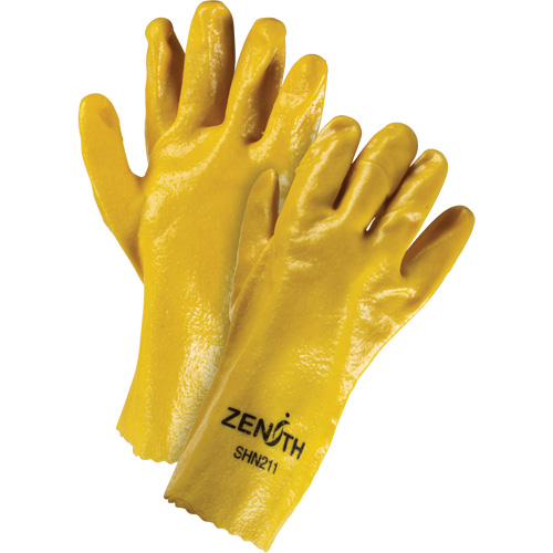 Gants &agrave; fini rugueux et r&eacute;sistants aux produits chimiques, Taille 9, 12" lo, PVC, Doublure en Interlock, 47-mil Auto Electric Service Ltd.