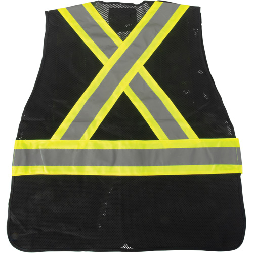 Veste d'arpenteur conforme aux normes de la CSA, Noir, Moyen, Polyester Auto Electric Service Ltd.