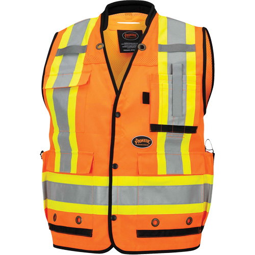 6680 High-Visibility Antimicrobial Mesh-Back Surveyor Vest, High Visibility Orange, Small, Polyester Auto Electric Service Ltd.