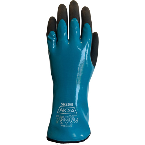 Gants alimentaires de protection contre les produits chimiques, le froid et la coupe, Taille 7, 12" lo, PVC, Doublure en Nylon Auto Electric Service Ltd.