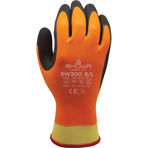 Gants r&eacute;sistants &agrave; la coupe et au froid XW300 , 7/Moyen, R&ecirc;vetement Latex de caoutchouc, Enveloppe en Kevlar Auto Electric Service Ltd.