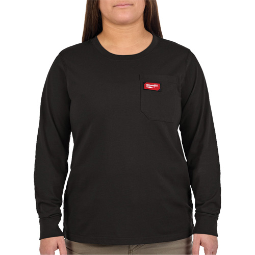 GRIDIRON Long Sleeve Pocket T-Shirt, Women's, X-Small, Black Auto Electric Service Ltd.