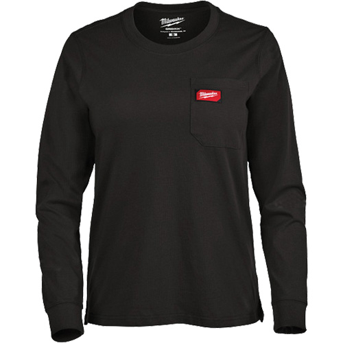 GRIDIRON Long Sleeve Pocket T-Shirt, Women's, X-Small, Black Auto Electric Service Ltd.