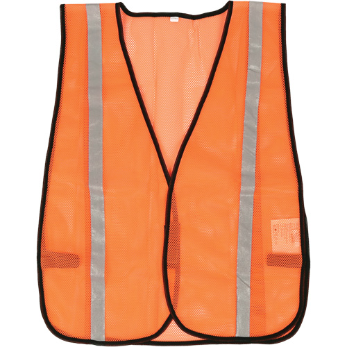 Compact Mesh Safety Vest, High Visibility Orange, Polyester Auto Electric Service Ltd.