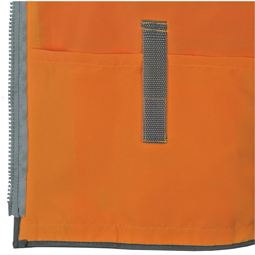 Veste de s&eacute;curit&eacute; pour arpenteur Pioneer avec fermeture &agrave; glissi&egrave;re et dos en maille, Orange haute visibilit&eacute;, Petit, Polyester Auto Electric Service Ltd.
