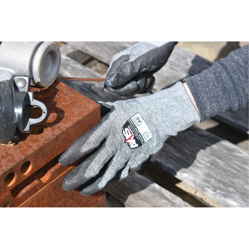 Gants de travail r&eacute;sistants &agrave; la coupe, compatibles avec &eacute;crans tactiles RWG566 AXIS, Taille T-petit, Calibre 18, Rev&ecirc;tement Polyur&eacute;thane, Enveloppe en Acier inoxydable/PEHP, ASTM ANSI niveau A5/EN 388 niveau E Auto Electric Service Ltd.