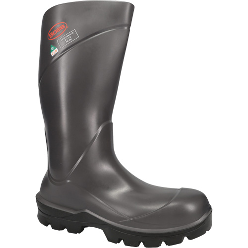 Bottes de s&eacute;curit&eacute; int&eacute;grales Boss Footwear, Polyur&eacute;thane, Embout Acier, Taille 4, Imperm&eacute;able Auto Electric Service Ltd.