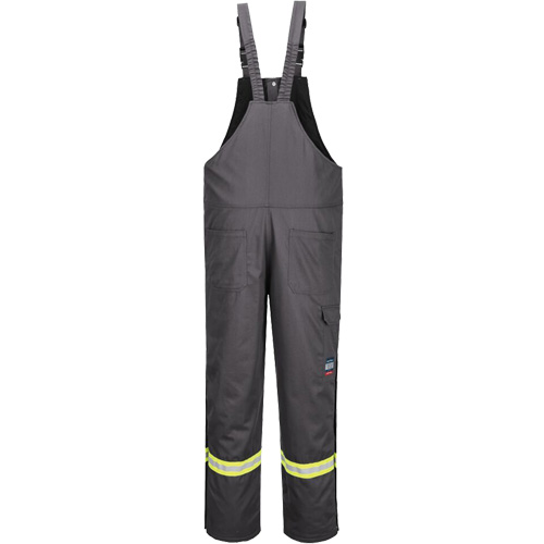 Bizflame&reg; 88/12 Insulated Bib Pants, Cotton/Nylon, Small, Grey Auto Electric Service Ltd.