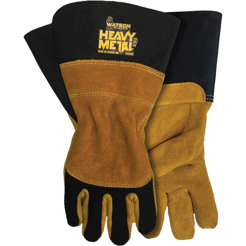 Gants en velours noir de soudage MIG/&agrave; l&eacute;lectrode enrob&eacute;e, Cuir fleur de d'&eacute;lan, Taille Petit Auto Electric Service Ltd.