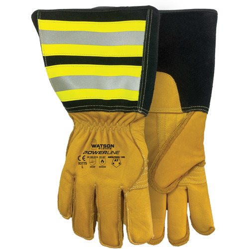 Gants r&eacute;sistants &agrave; l'eau Powerline, Cuir, Moyen Auto Electric Service Ltd.
